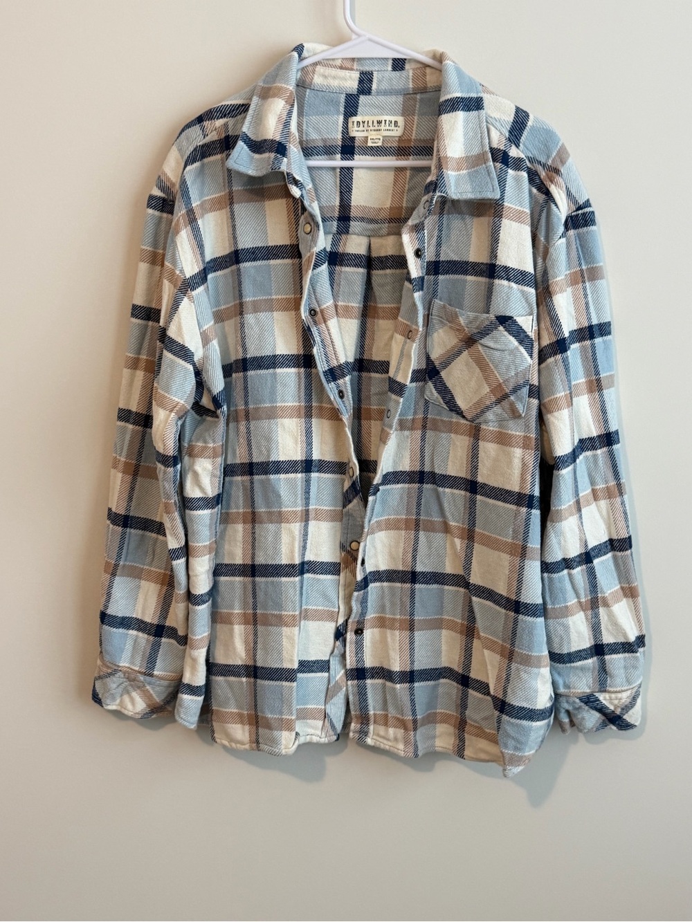 Idyllwind Miranda Lambert Blue Plaid Western Flannel Shirt XXL Cowgirl